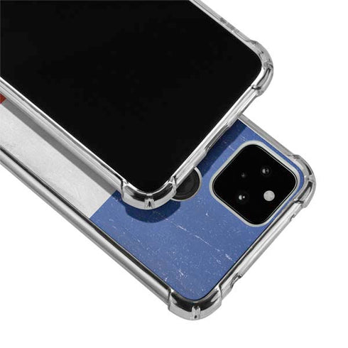 French Flag Distressed Google Pixel 4a 5G Clear Case